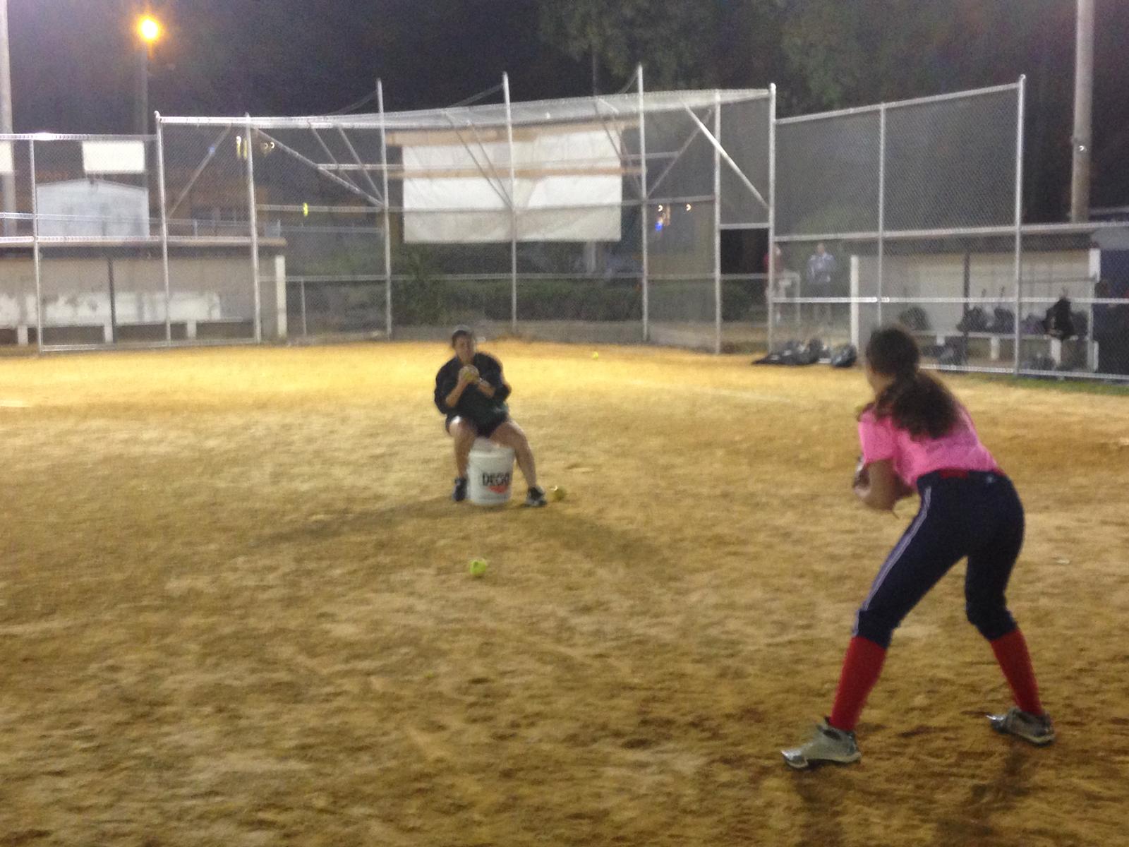 Next some infield drills